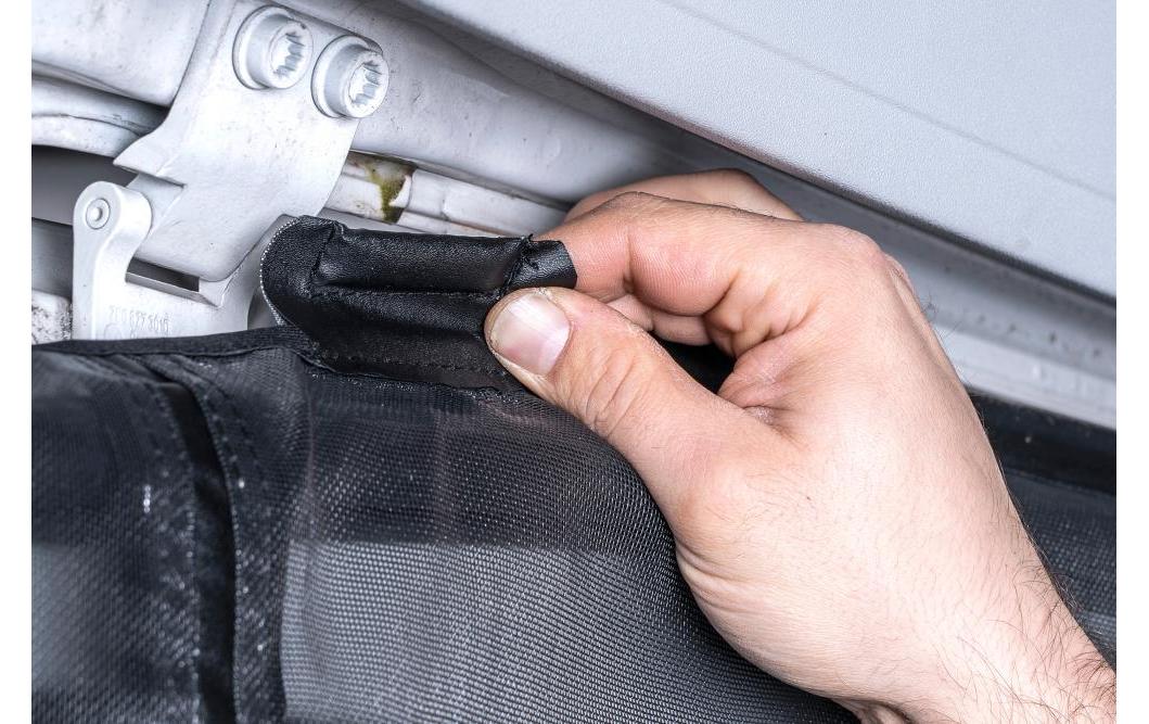 Van quito Vanquito Heck Fein Insektenschutznetz – Schwarz – Fiberglas – für VW T5/T6/T6.1 Heckklappe
