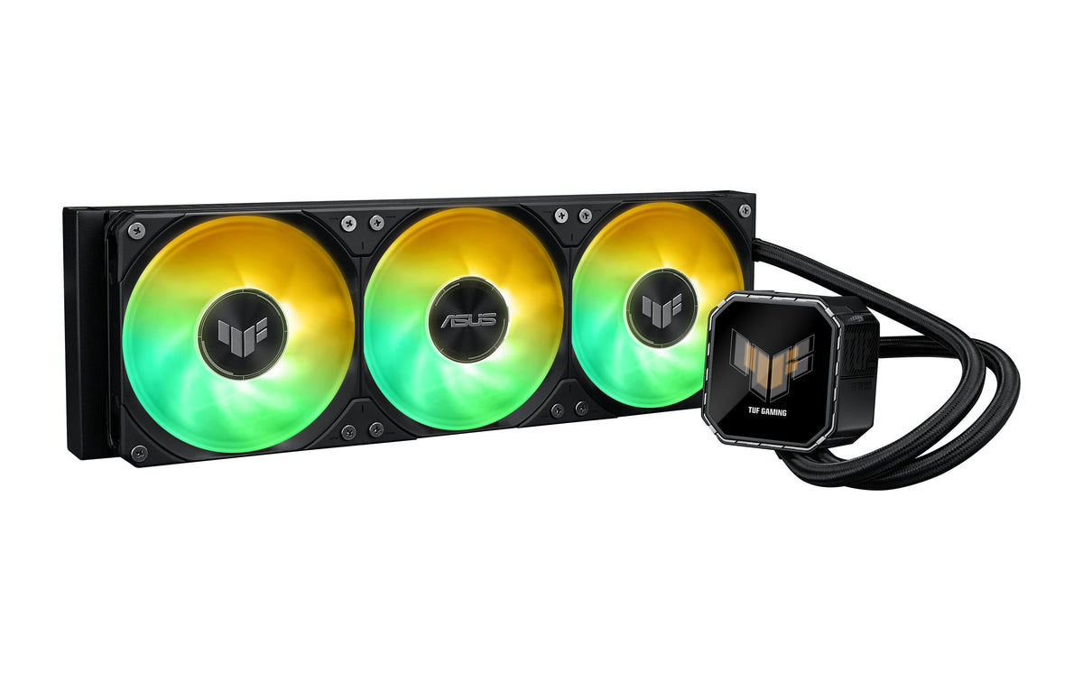 ASUS TUF GAMING LC III 360 ARGB LCD – AIO-Kühler – 360 mm, 3×120 mm, Schwarz, für AM4, AM5, LGA 1700 und andere