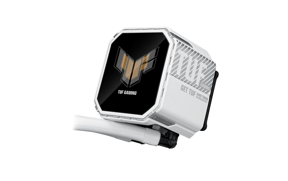 ASUS TUF GAMING LC III 360 – All-in-One Flüssigkeitskühler – 3×120 mm, LCD, für AM4, AM5, LGA 1700 und andere, Weiss