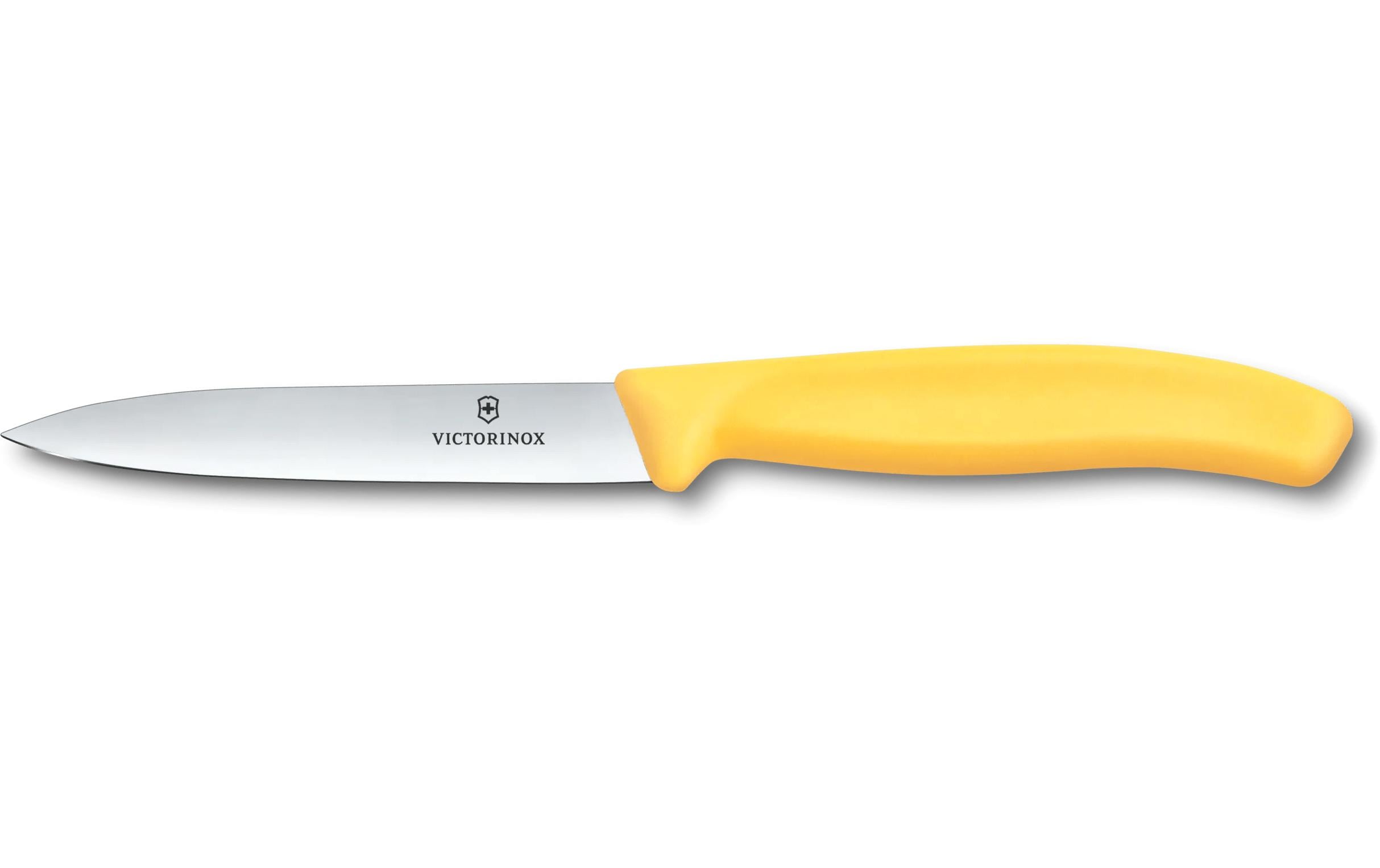 Victorinox Gemüsemesser 10 cm, Edelstahl, Griff Polypropylen (PP), Gelb