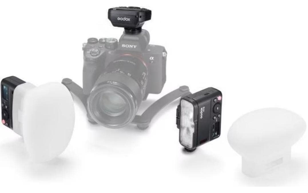Godox MF12-DK1 Dental Makro Blitzset – Leitzahl 16, 1/1–1/128, Akku 1'700 mAh – für Sony