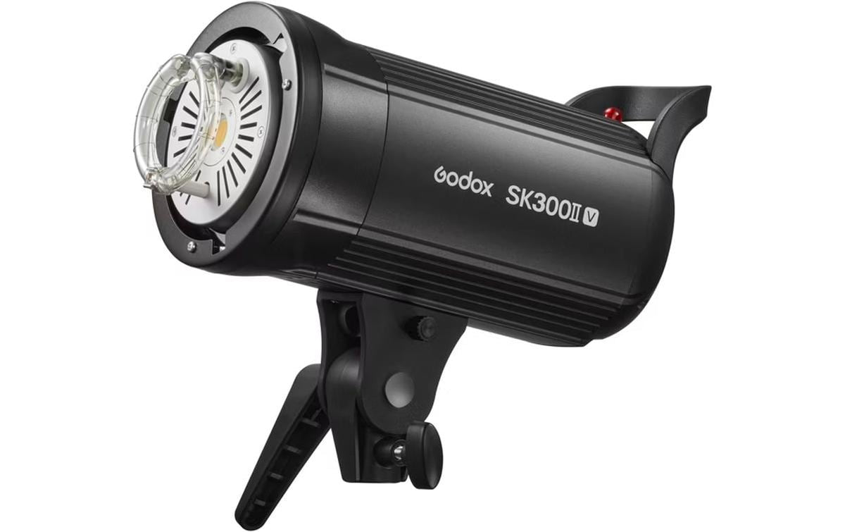 Godox SK300II-V Studioblitz – 300 Ws, Leitzahl 58 – 0,1 s Blitzfolgezeit – mit LED-Einstelllampe
