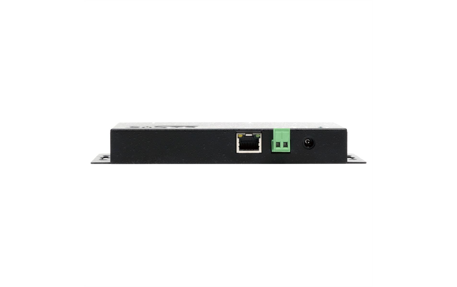 EXSYS EX-6122-2PoE Seriell zu Ethernet – 2× RS-232 (9-polig), PoE/PoE+ – für serielle Geräte