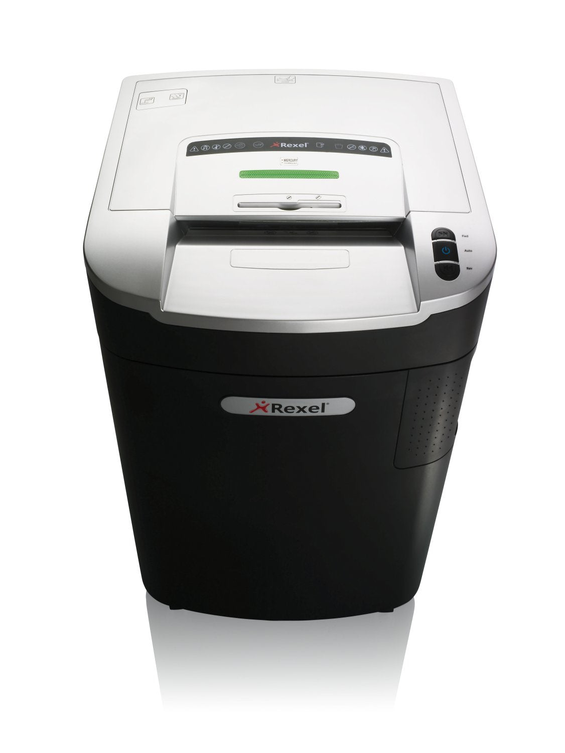Rexel Mercury RLS32 – Aktenvernichter, DIN P-2, Streifenschnitt 5,8 mm, 32 Blatt, 115 l