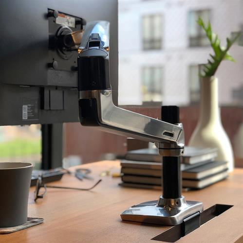 Ergotron LX – Monitorarm – bis 34", 113 kg, poliert, 10 Jahre Garantie