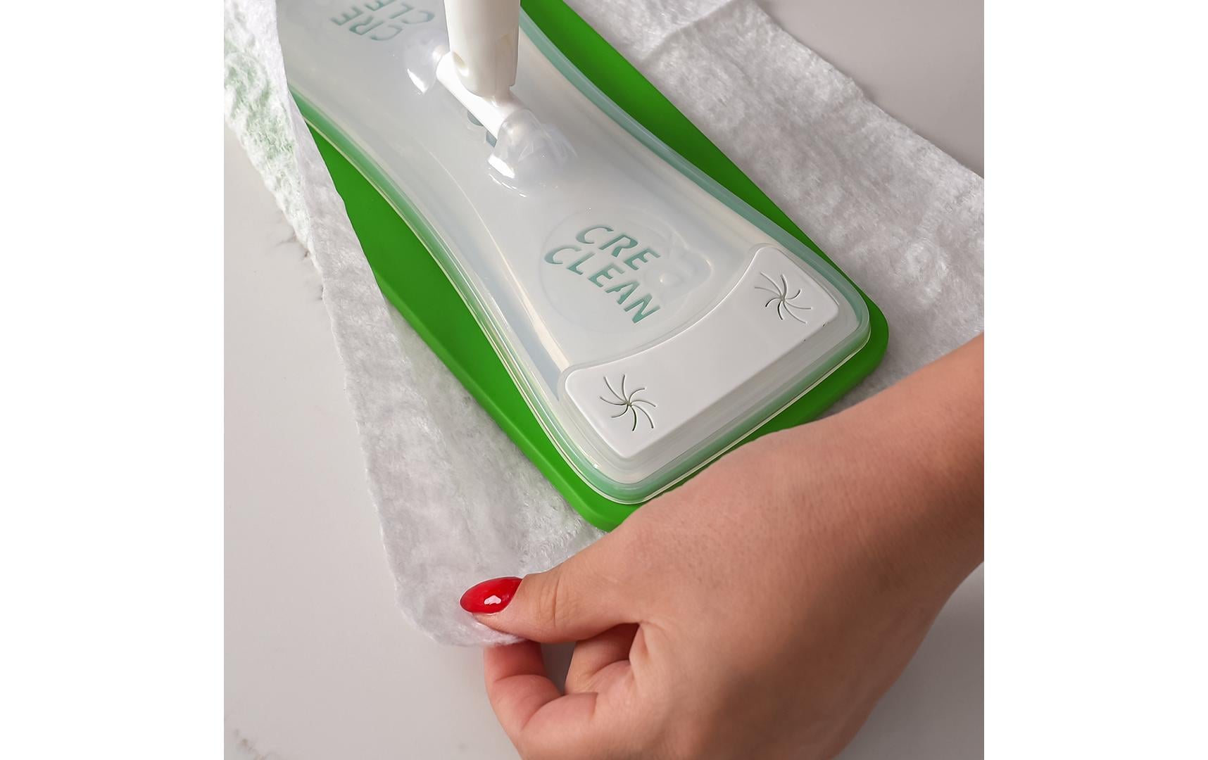 CREaCLEAN Flachwischer Boden-Starterkit XL – 37 cm – Aluminium, Polyester