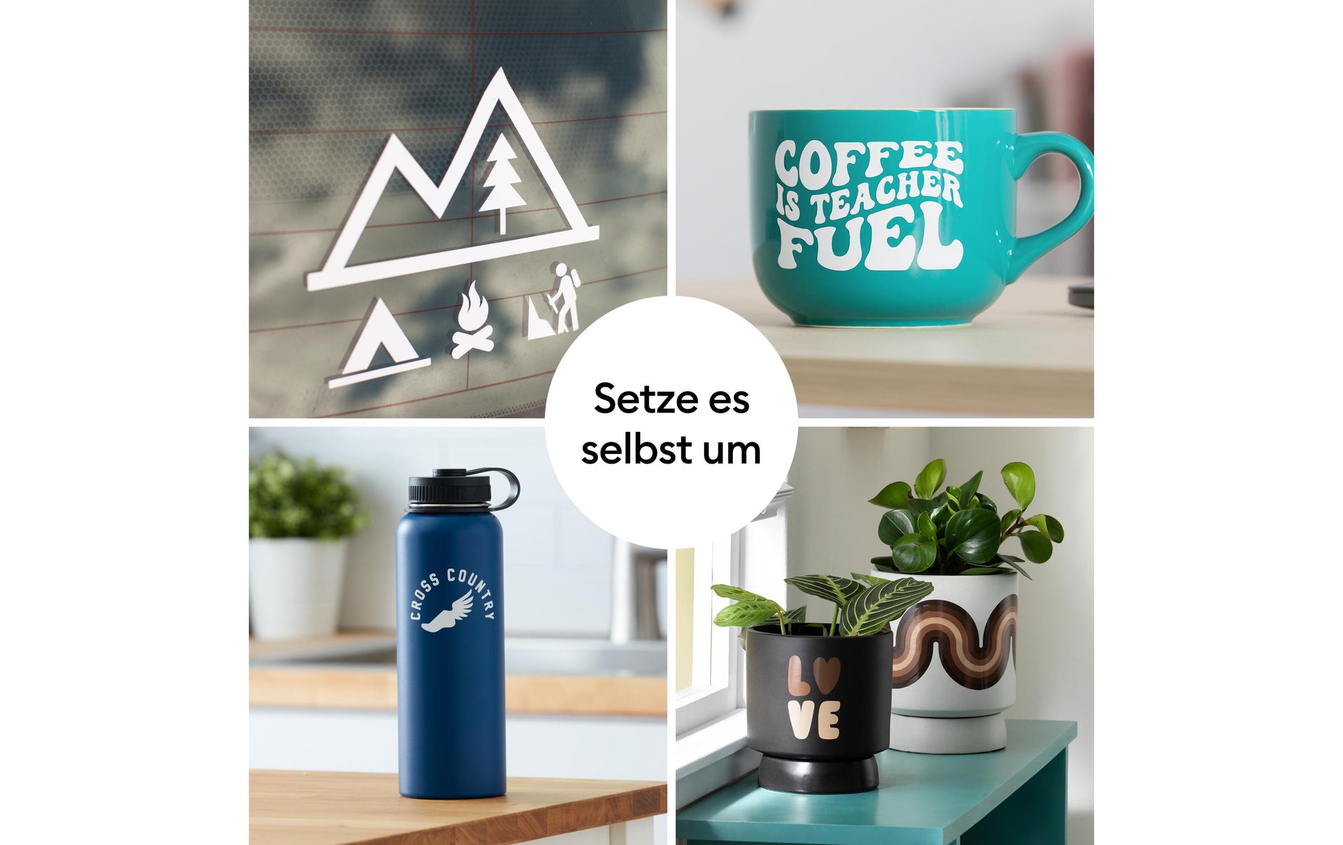Cricut Vinylfolie Premium Brushed – 30,5 × 61 cm, mehrfarbig – selbstklebend, für Schneideplotter