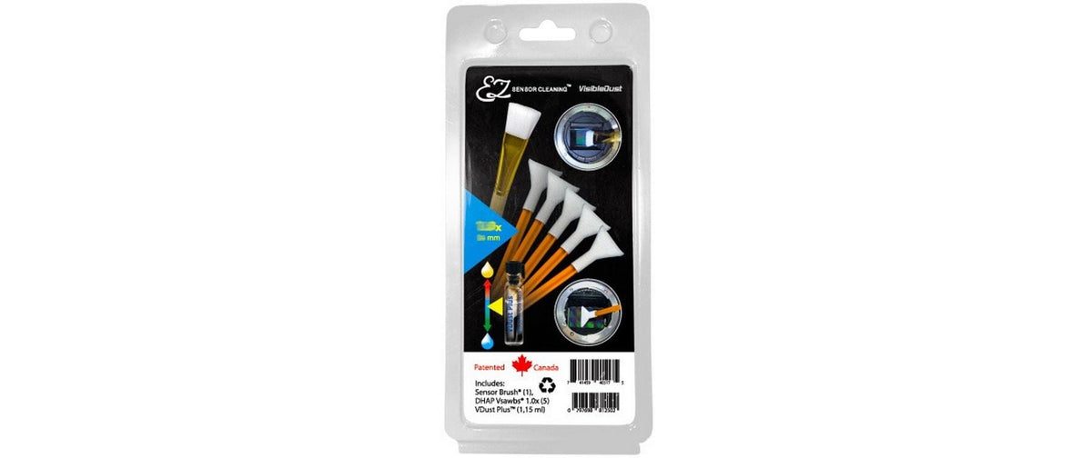 VisibleDust EZ Plus Kit 1.0x Vdust Reinigungsset – 1,15 ml, mit Bürste – für Digitalkameras – Orange – 7er-Pack