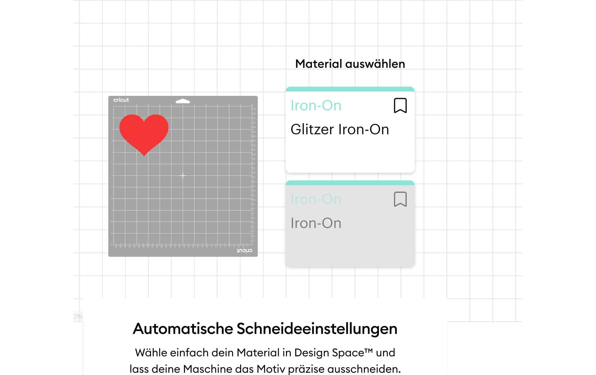 Cricut Aufbügelfolie Starterset – 30,5 × 30,5 cm, Lavendel, Rosa, Silber – für Schneideplotter