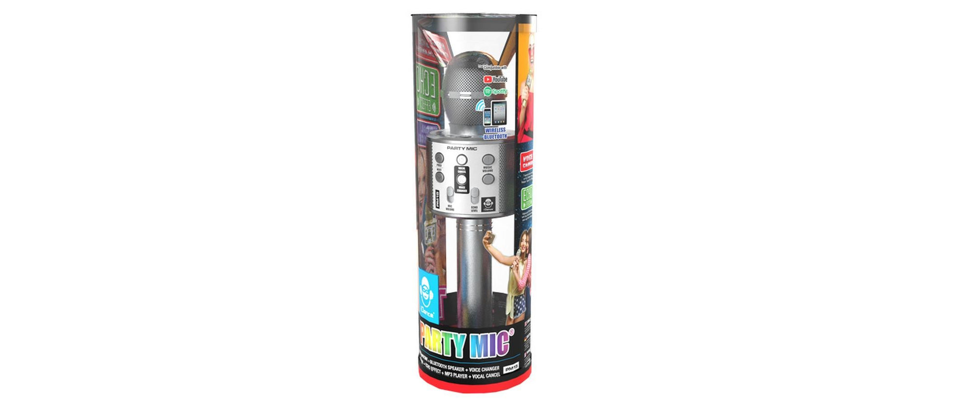 iDance PM15 – Mikrofon, Funk & USB, Gesang & Sprache, Silber