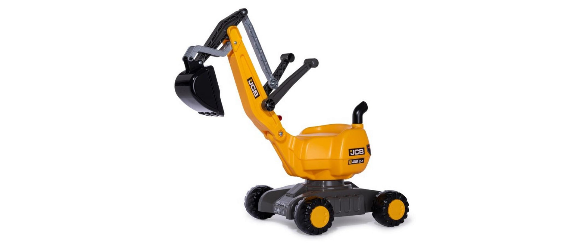 rolly toys rollyDigger – Bagger – Frontlader – 74 × 43 × 102 cm – ab 3 Jahren – Kunststoff – schwarz/gelb