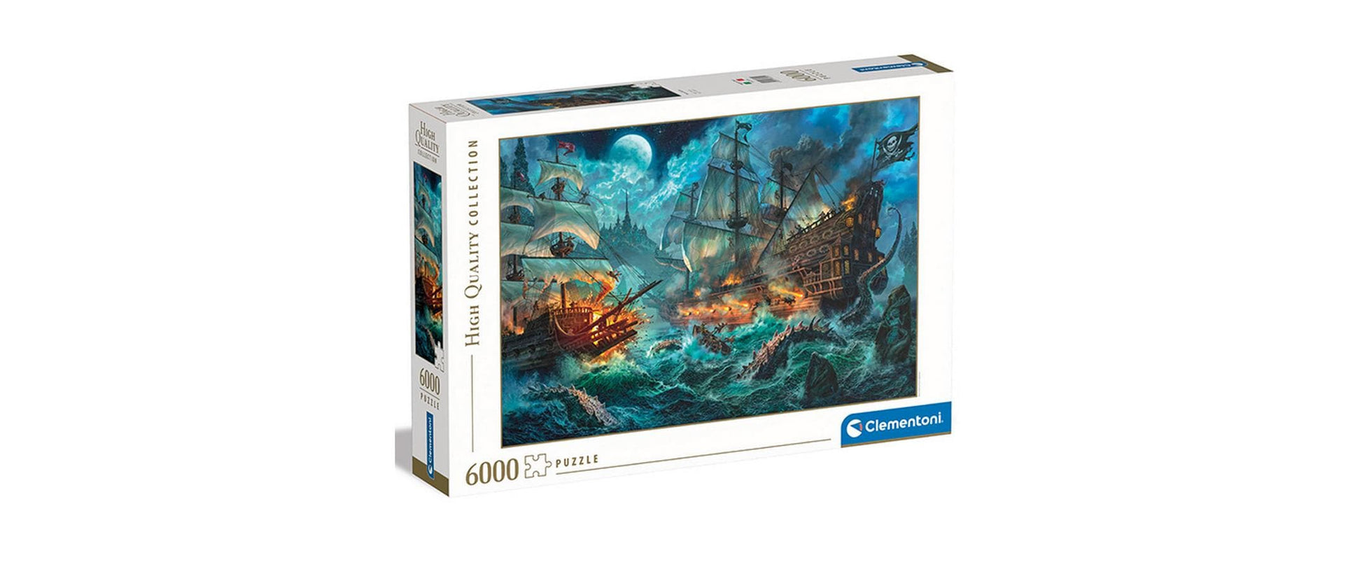 Clementoni Puzzle Pirates Battle – Logikspiel, ab 14 Jahren