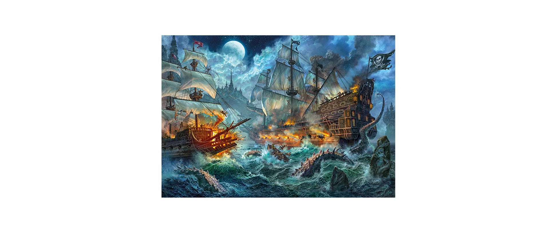 Clementoni Puzzle Pirates Battle – Logikspiel, ab 14 Jahren