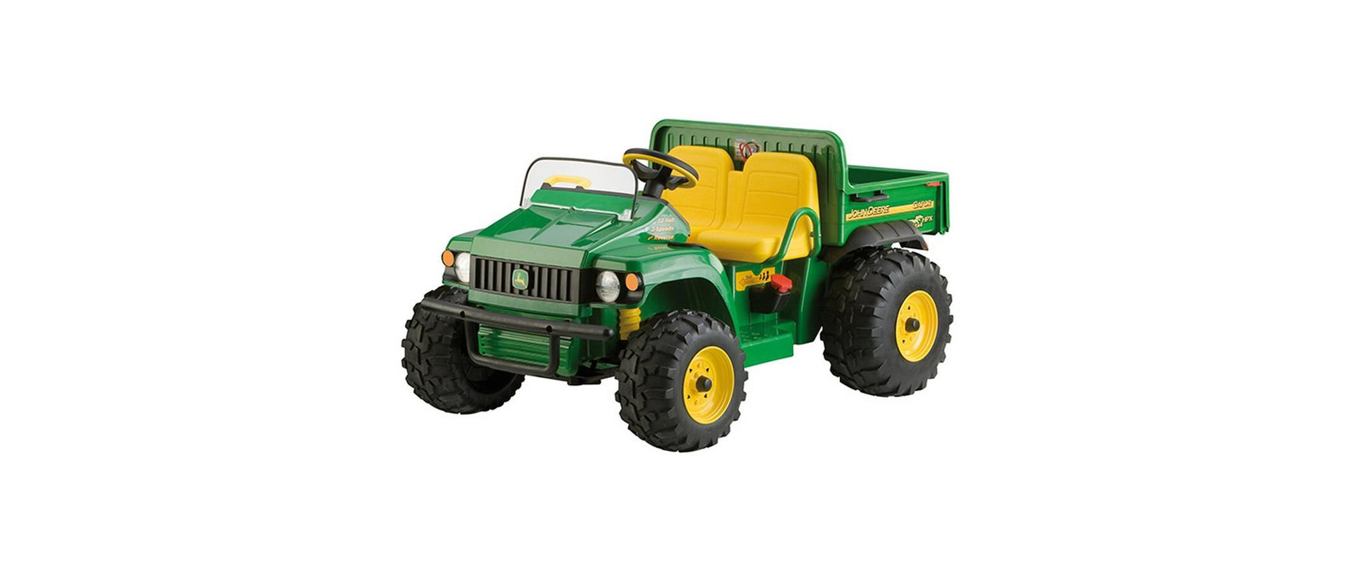 Peg Perego John Deere Gator HPX 12V Elektro-Kinderfahrzeug – 89,5×69×131 cm – 6,8 km/h – ab 3 J. – grün/gelb