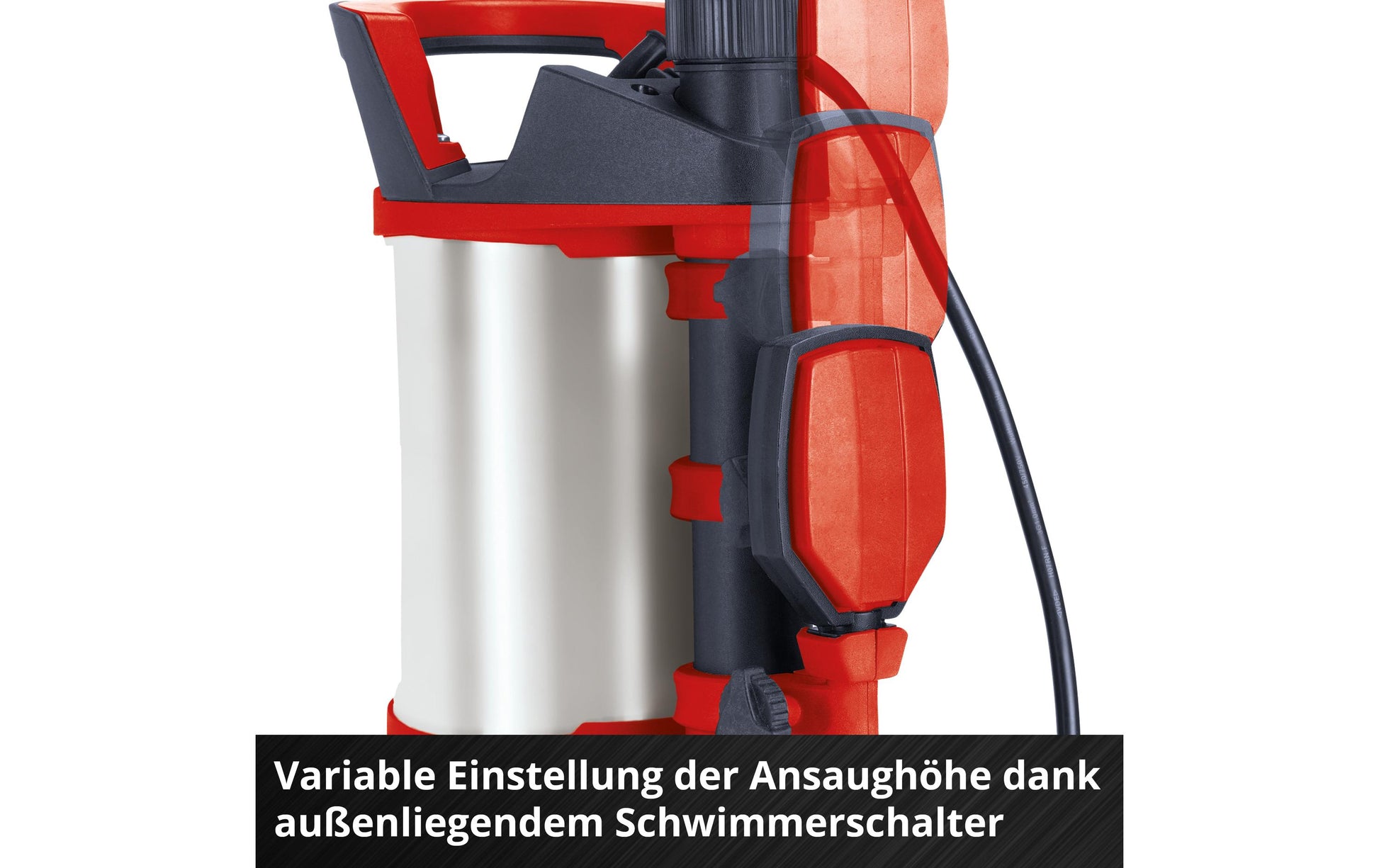 Einhell Schmutzwasserpumpe, 750 W, 9 m Förderhöhe, 18500 l/h, Schmutzgrösse 35 mm