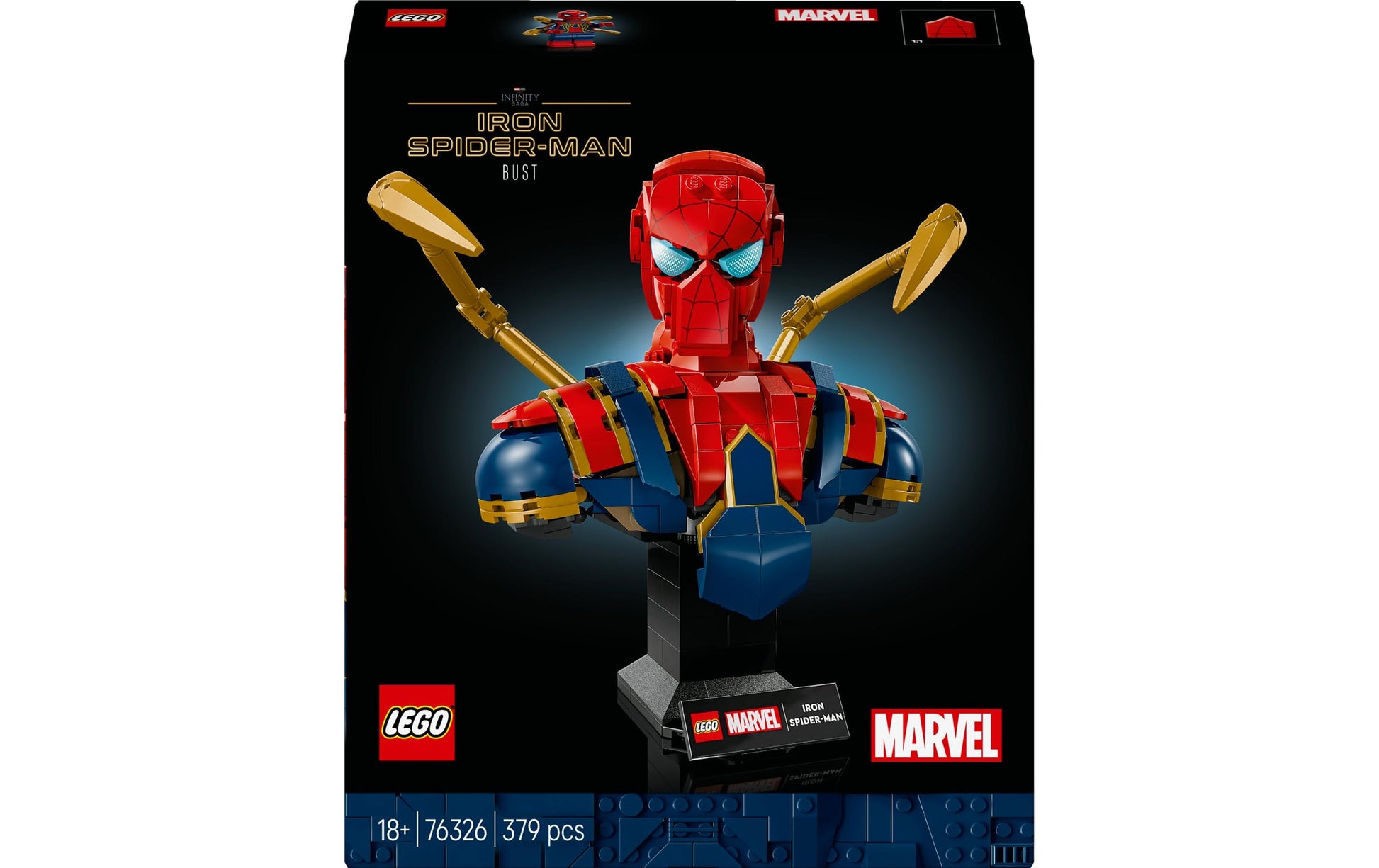 LEGO 3D Puzzle Spider-Man Büste 76326 – 379 Teile – ab 18 Jahren