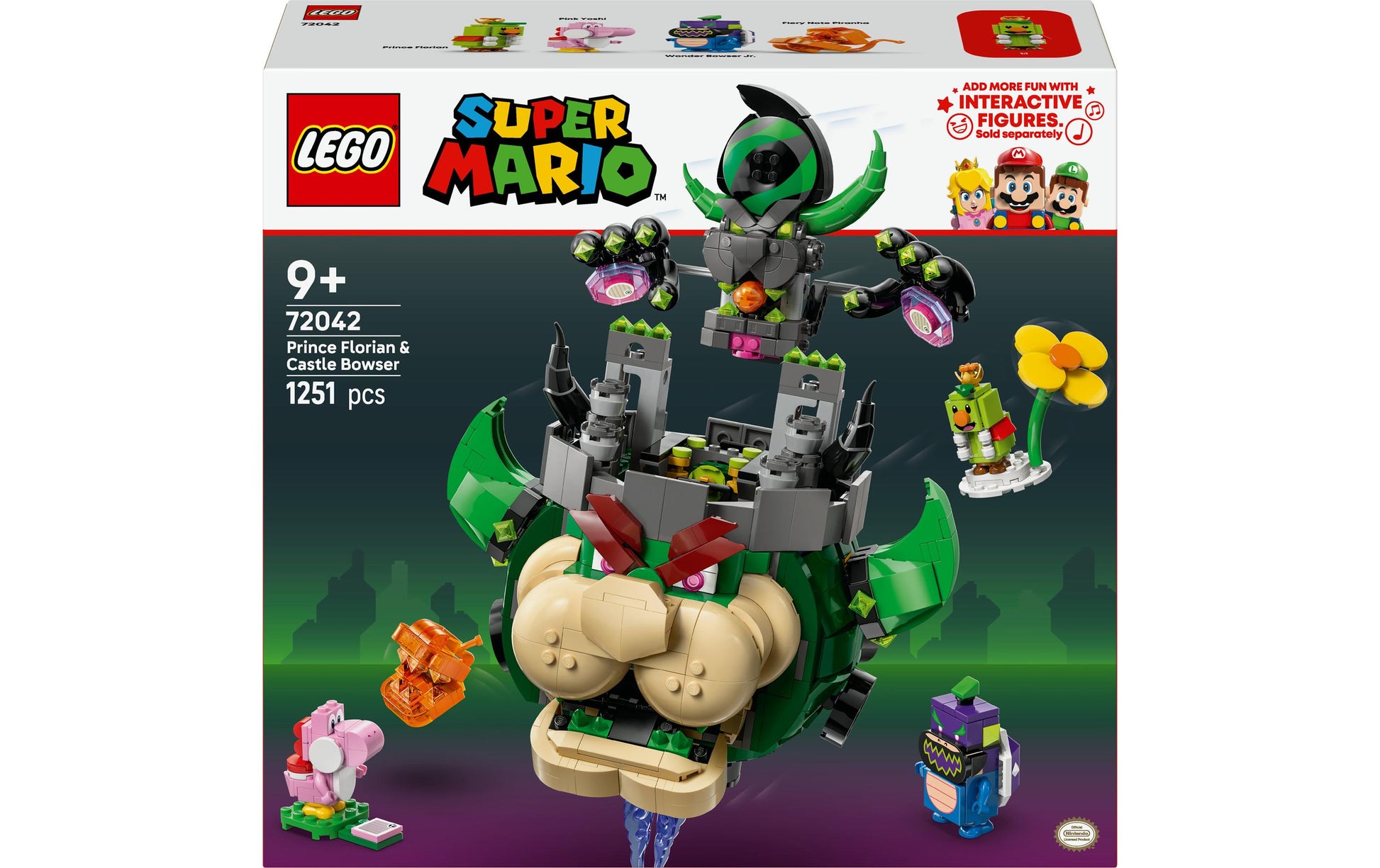 LEGO Super Mario 72042 Prinz Florian und Schloss-Bowser Bauset – 1251-teilig – ab 9 J.