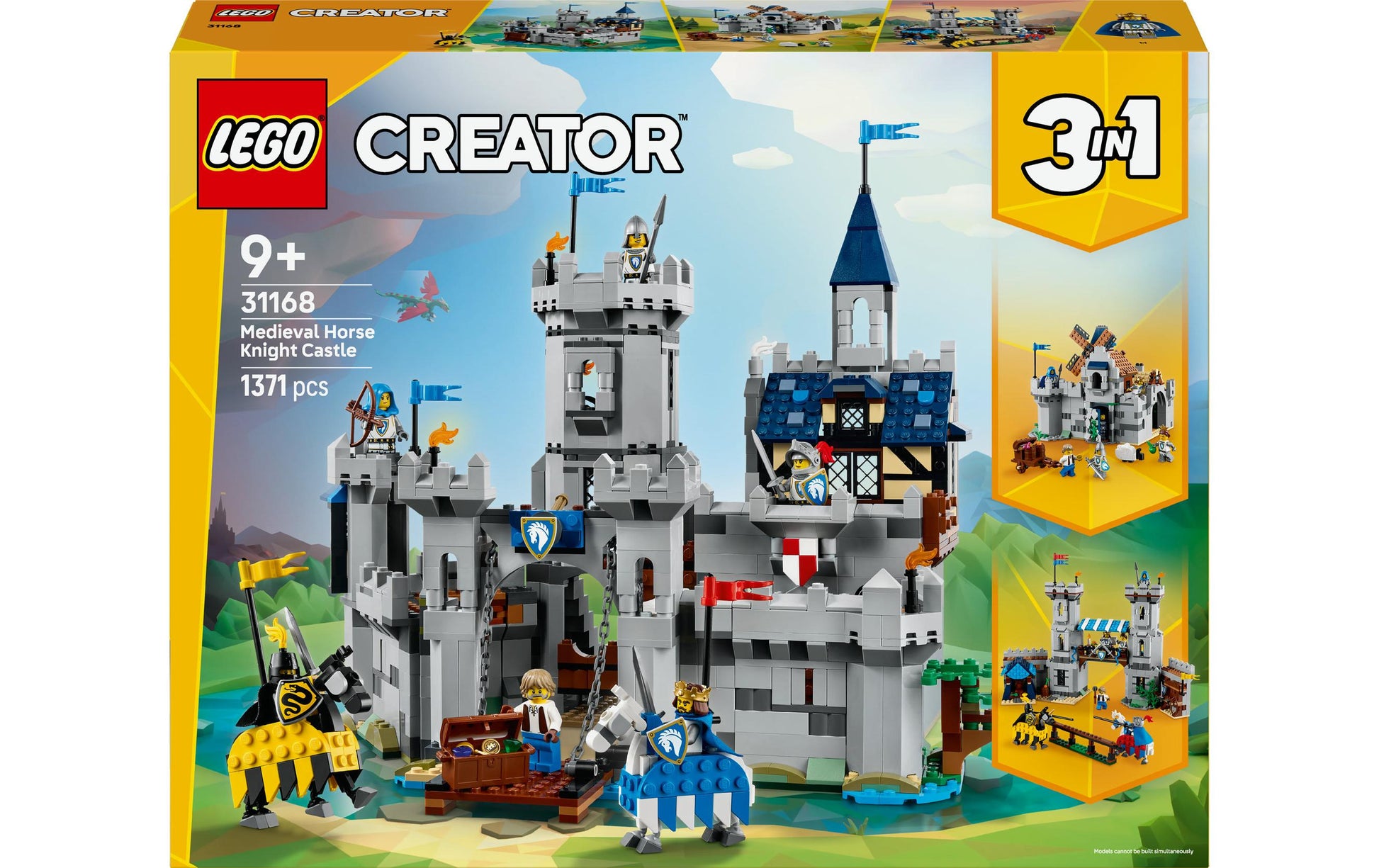 LEGO Creator 3in1 Ritterburg im Mittelalter – 1371-teilig – ab 9 J.