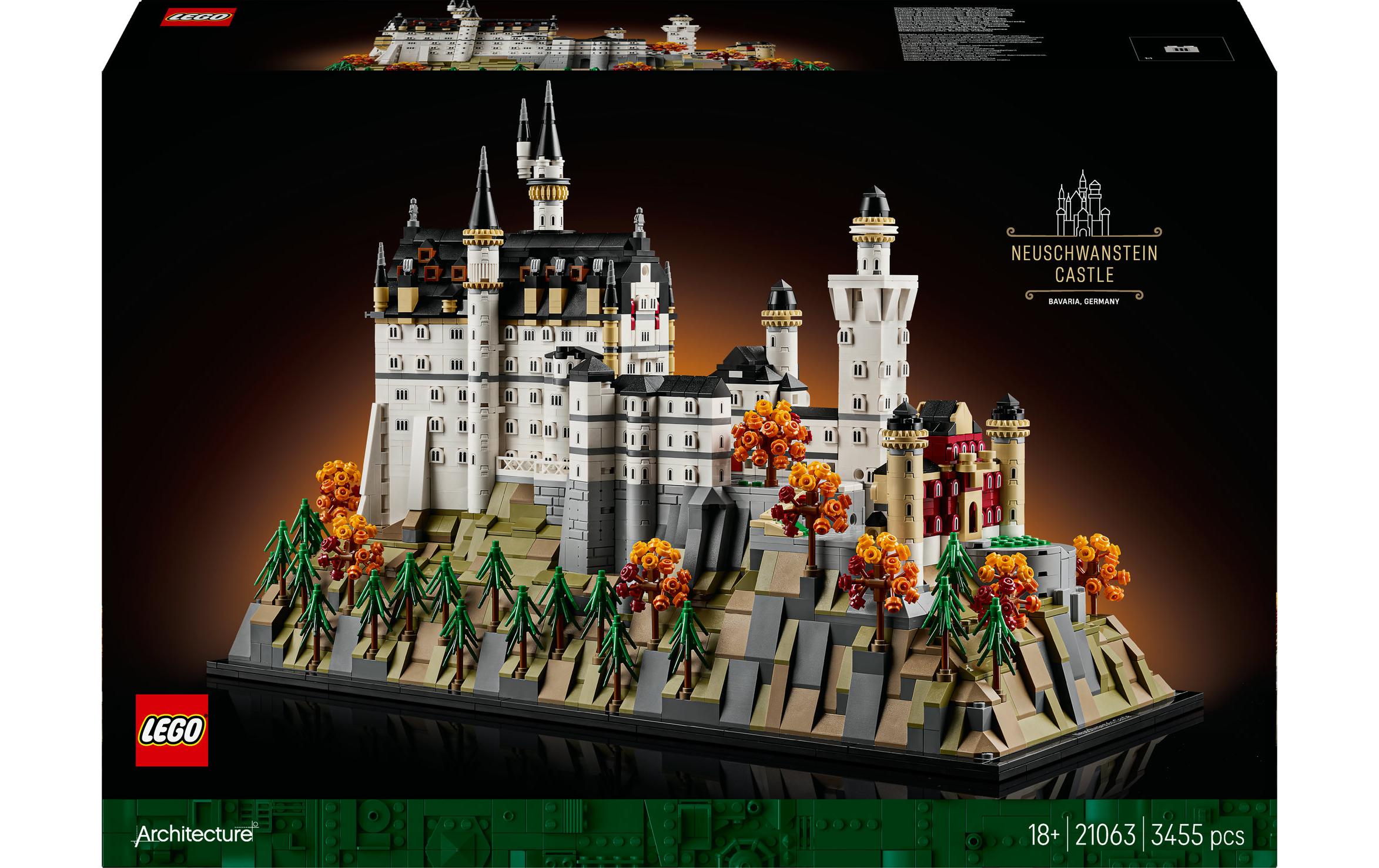 LEGO Architecture 3D-Puzzle Schloss Neuschwanstein 21063 – 3455 Teile – ab 18 Jahren