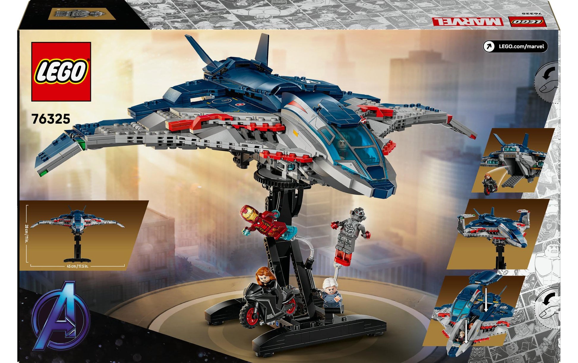 LEGO Marvel Super Heroes 76325 Quinjet – 1131-teilig – ab 12 Jahren