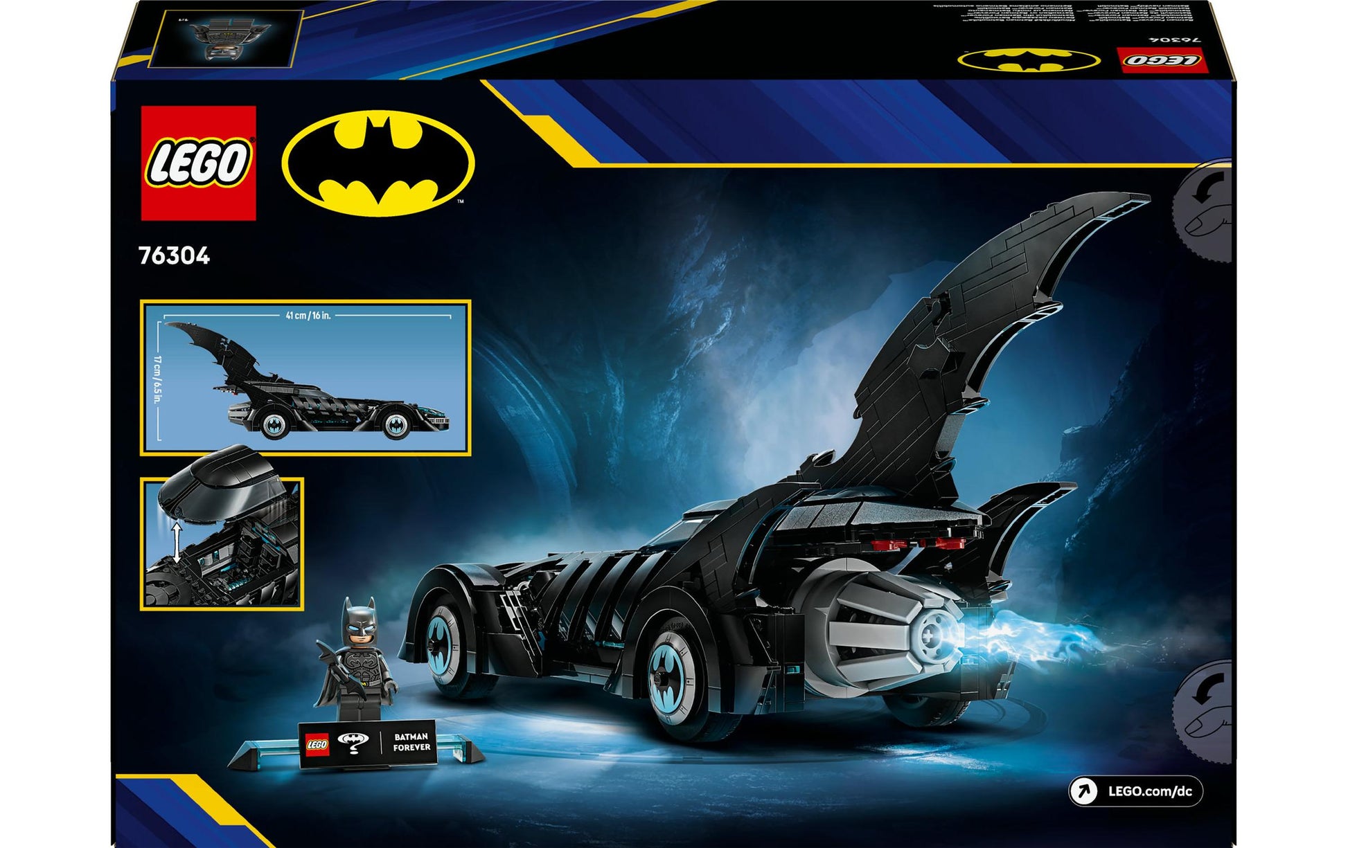 LEGO Set 76304 Batmobil – 909 Teile – ab 12 Jahren – DC