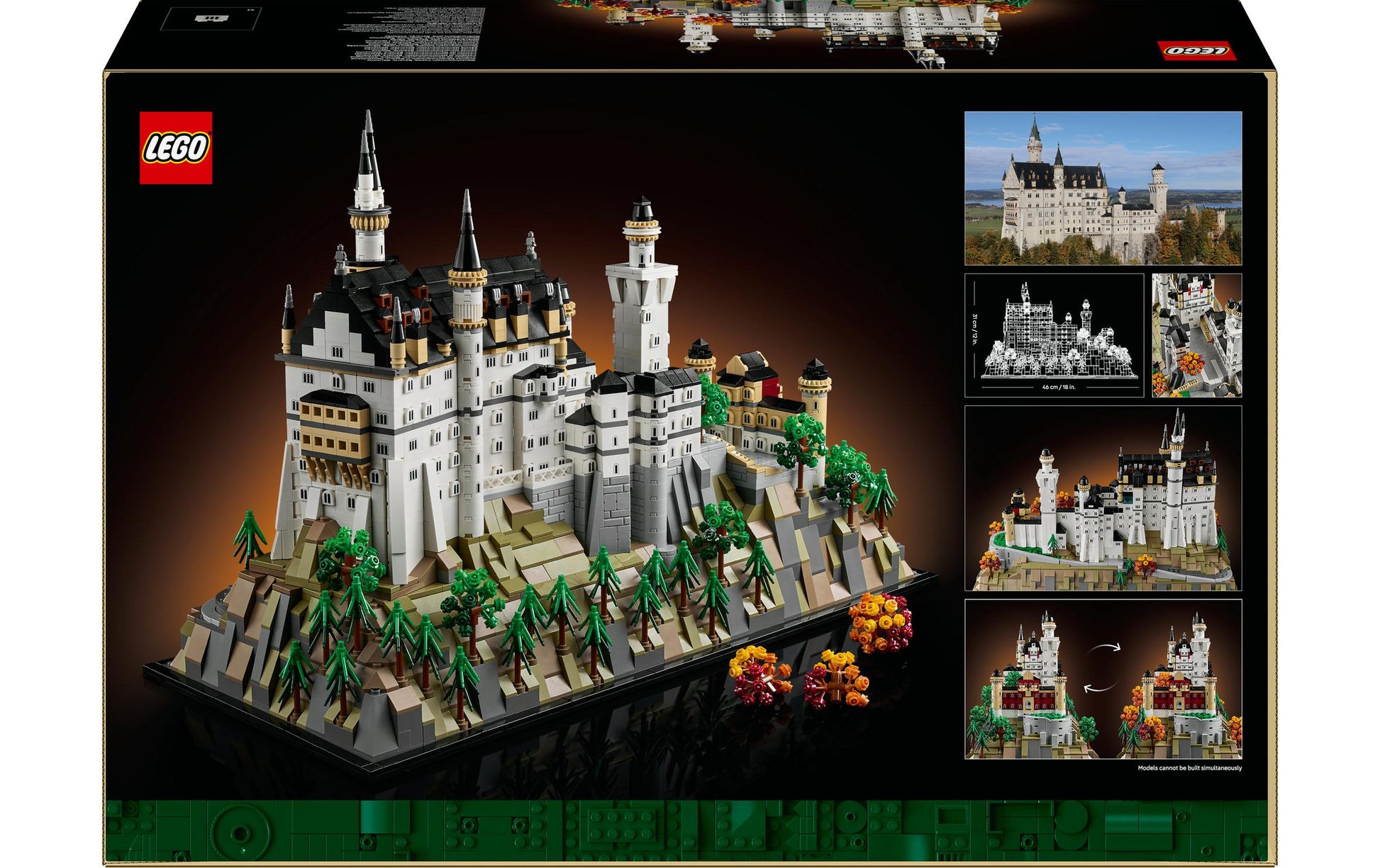 LEGO Architecture 3D-Puzzle Schloss Neuschwanstein 21063 – 3455 Teile – ab 18 Jahren