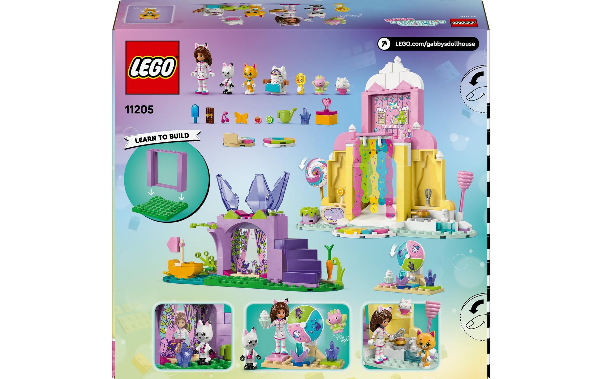 LEGO 11205 Zuckerguss-Gebirge Set – Gabbys Puppenhaus – 263-teilig – ab 4 Jahren