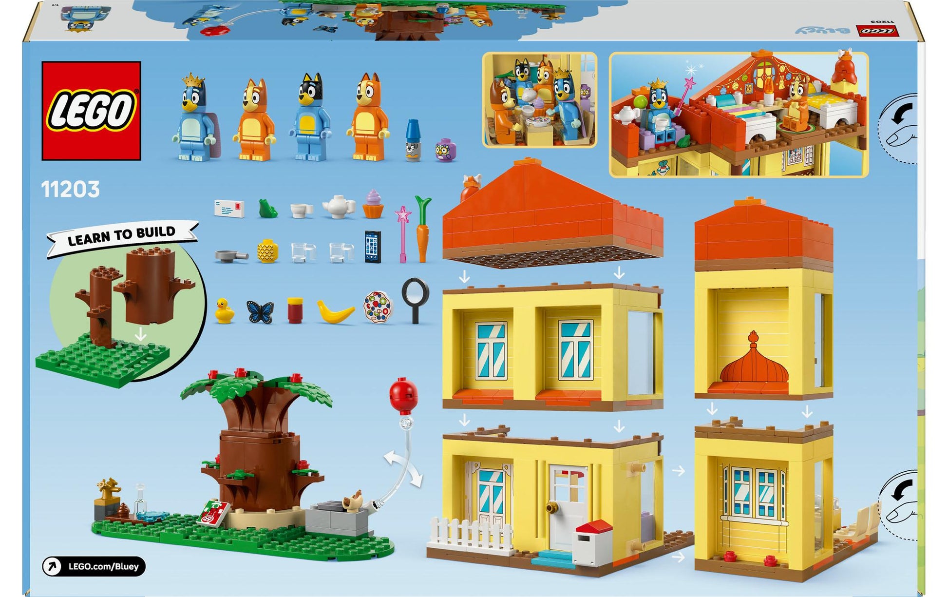 LEGO 3D Puzzle Bluey Haus – 382 Teile – ab 4 Jahren