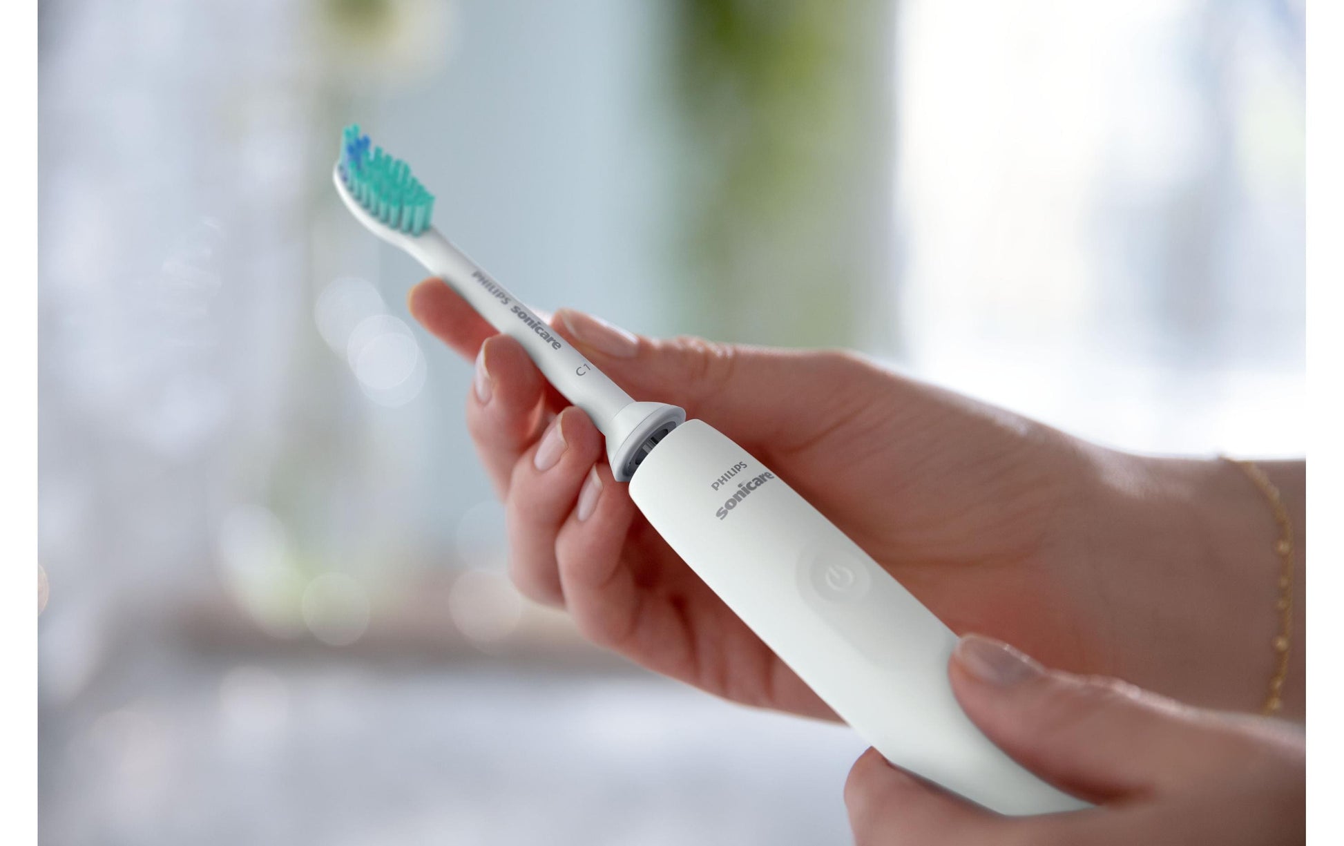Philips Schallzahnbürste 2100 Serie HX3651/13 – weiss