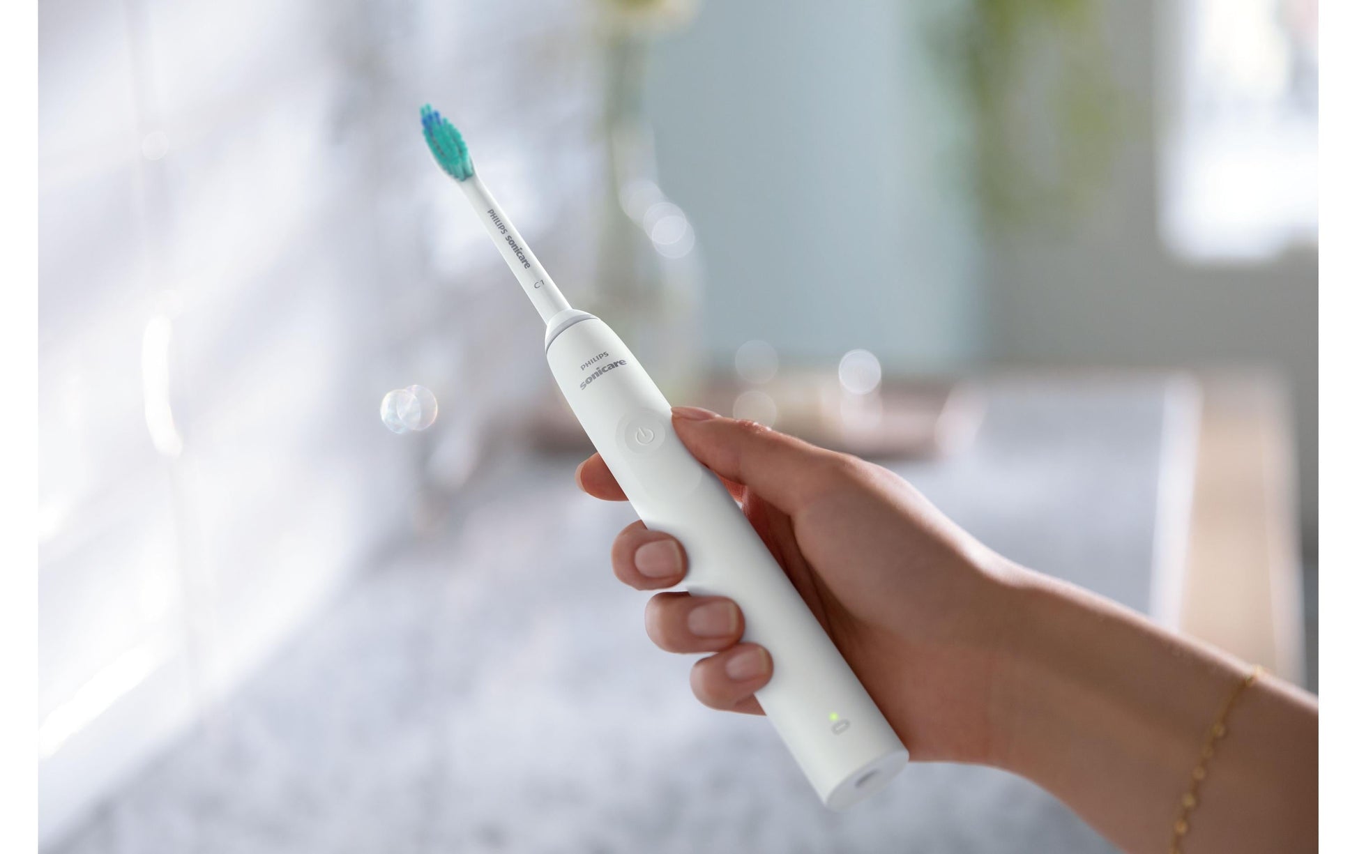 Philips Schallzahnbürste 2100 Serie HX3651/13 – weiss