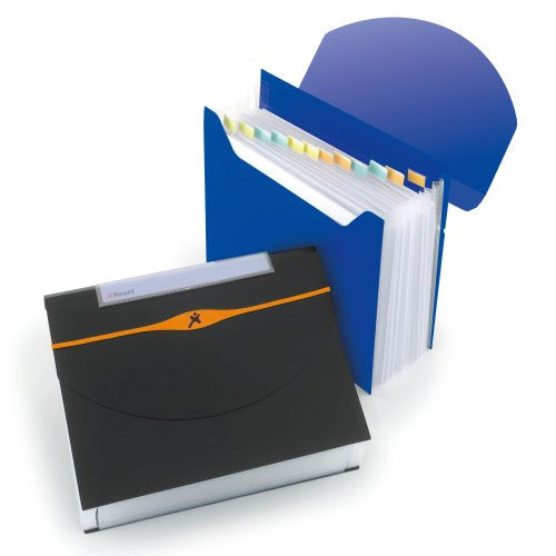 Rexel Fächermappe für A4, Kunststoff, schwarz