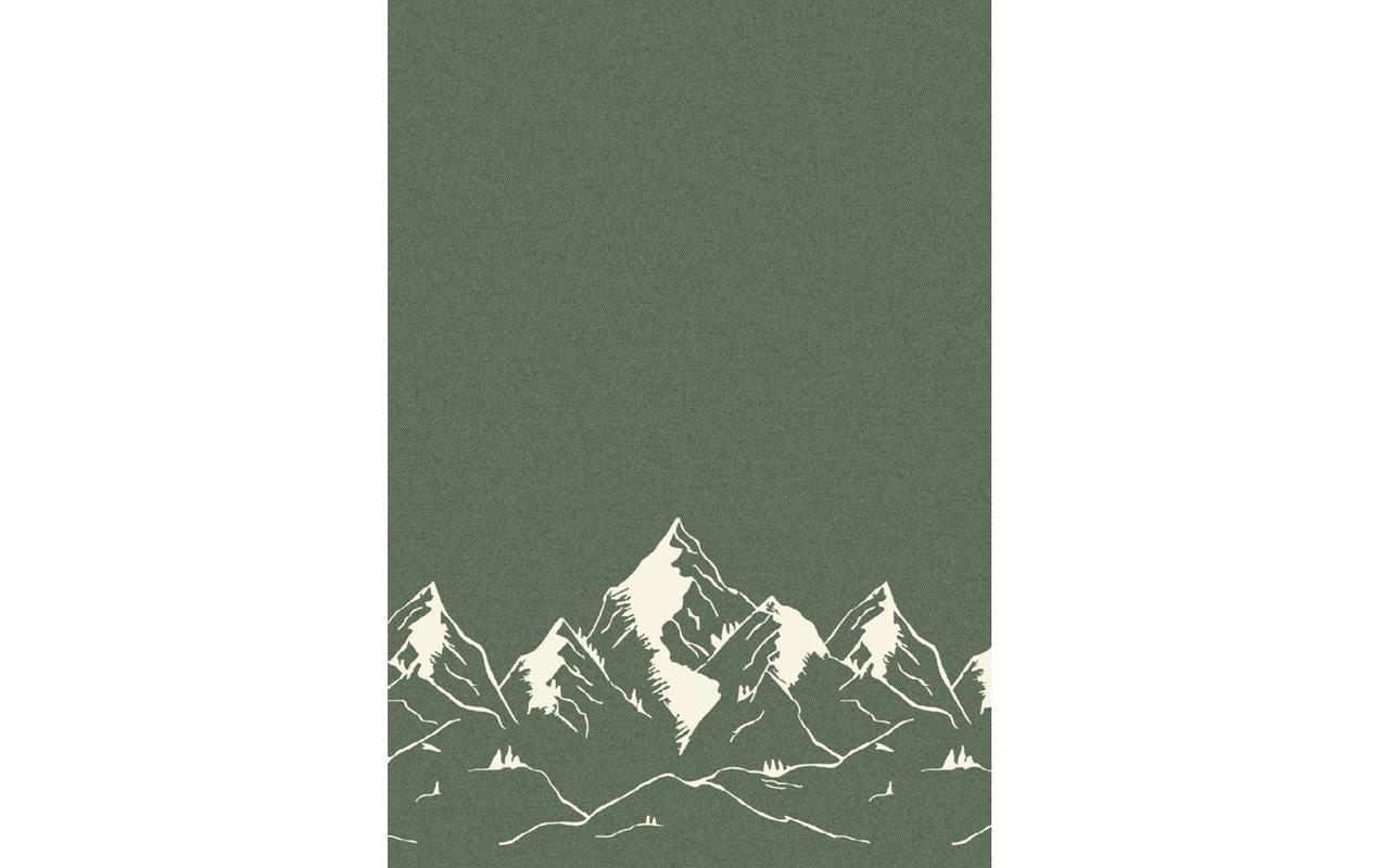 Eskimo Wohndecke Albis – 140 × 200 cm, Baumwolle, Olive