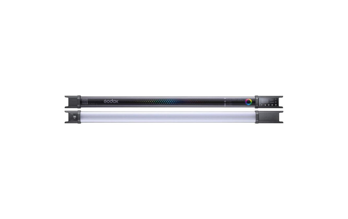 Godox TL60 Leuchtstab – RGB, 2700–6500 K, dimmbar, LCD, 1500 Lux, 0,75 m – 2er-Pack
