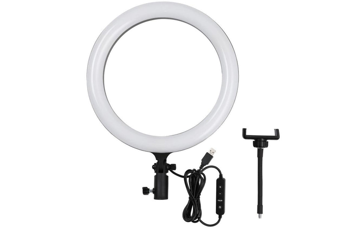 Godox LR-120B LED-Ringlicht – 305 mm, dimmbar, 3000–6000 K, 550 Lux – Weiss
