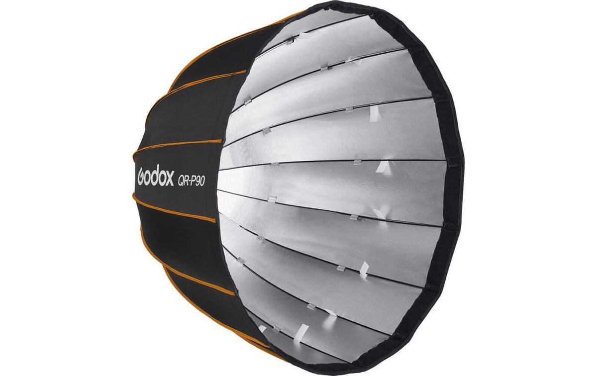 Godox QR-P90 Parabol-Softbox – 90 cm – Schwarz/Silber