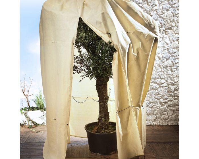 Bio Green Mammut Pflanzensack – für Topfpflanzen, Stauden & Bäume – Fleece, Beige – 250 × 360 cm