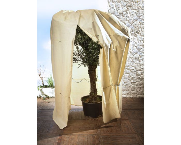 Bio Green Mammut Pflanzensack – für Topfpflanzen, Stauden & Bäume – Fleece, Beige – 250 × 360 cm