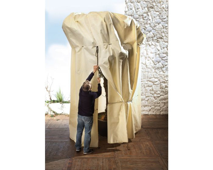 Bio Green Mammut Pflanzensack – für Topfpflanzen, Stauden & Bäume – Fleece, Beige – 250 × 360 cm