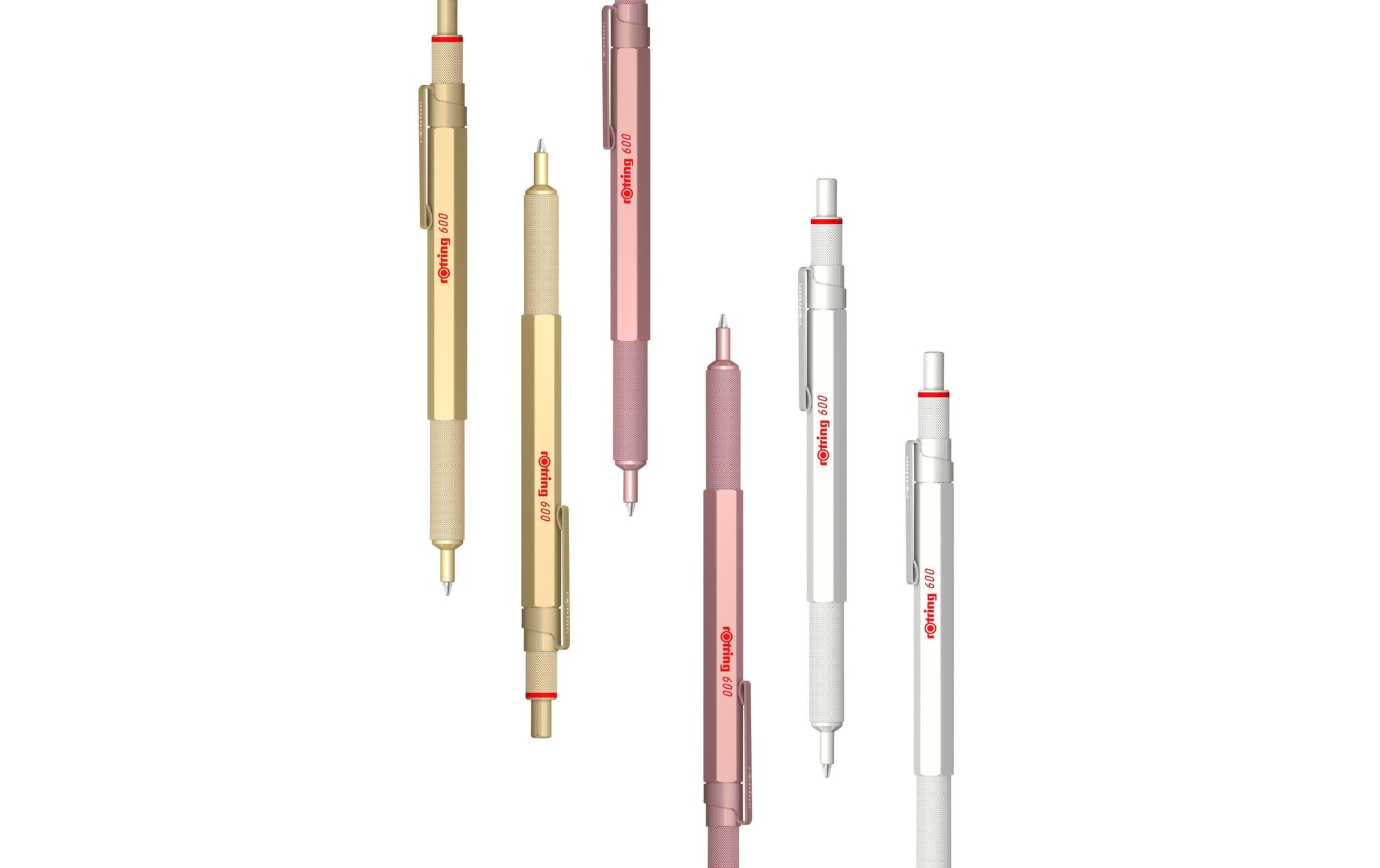 Rotring 600 Kugelschreiber – Schwarz, Medium, Metall, nachfüllbar