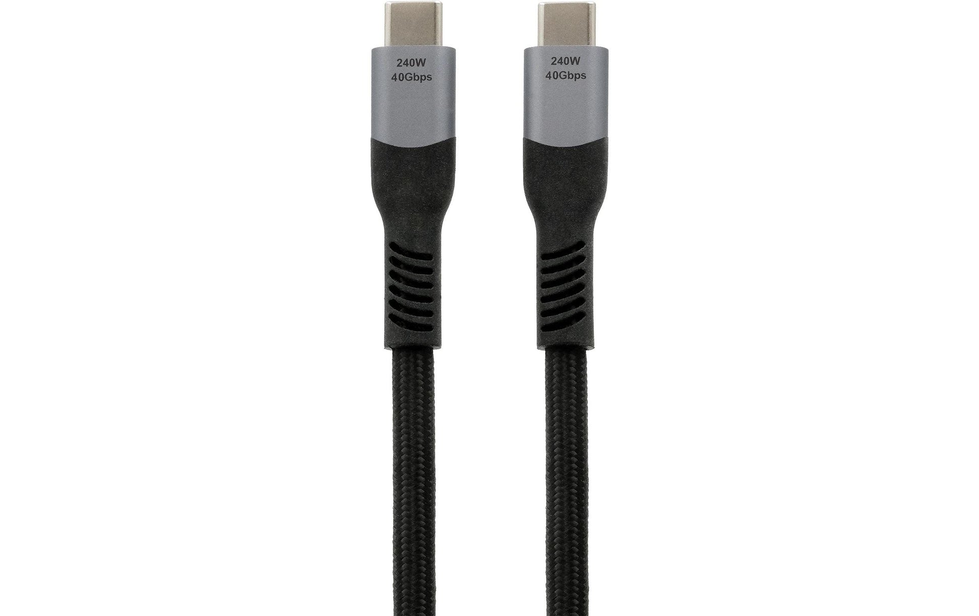 EXSYS Thunderbolt 3 (USB-C) Kabel – 40 Gbit/s – 2 m – PD 240 W – Schwarz/Grau