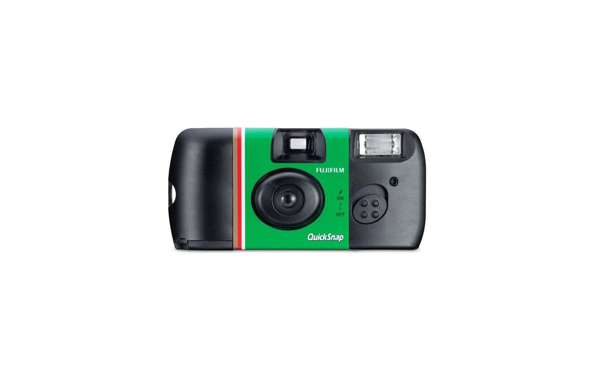Fujifilm Quicksnap Flash 27 – Kompaktkamera, ISO 400, 27 Auslösungen, integrierter Blitz, grün