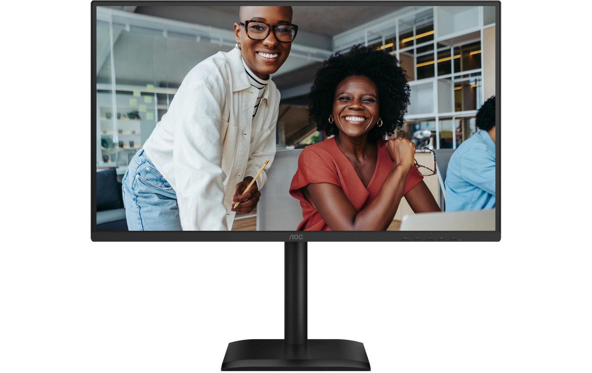 AOC Q27E4U – Monitor, 27", IPS, 120 Hz, 350 cd/m², USB-Hub, integrierte Lautsprecher, schwarz