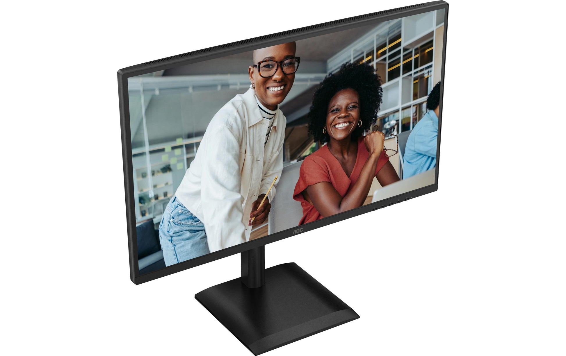 AOC Q27E4U – Monitor, 27", IPS, 120 Hz, 350 cd/m², USB-Hub, integrierte Lautsprecher, schwarz