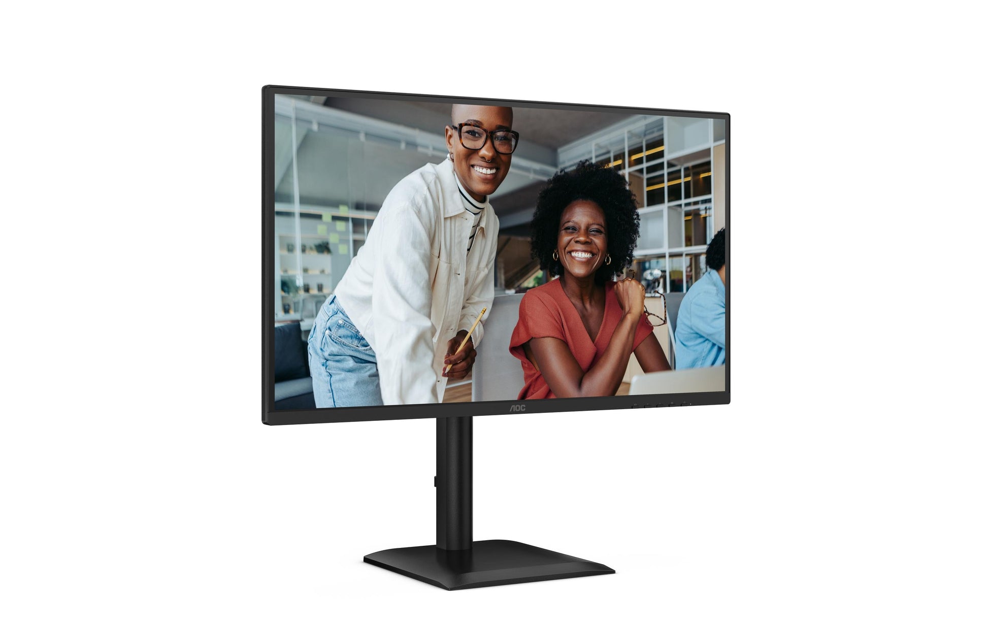 AOC Q27E4U – Monitor, 27", IPS, 120 Hz, 350 cd/m², USB-Hub, integrierte Lautsprecher, schwarz