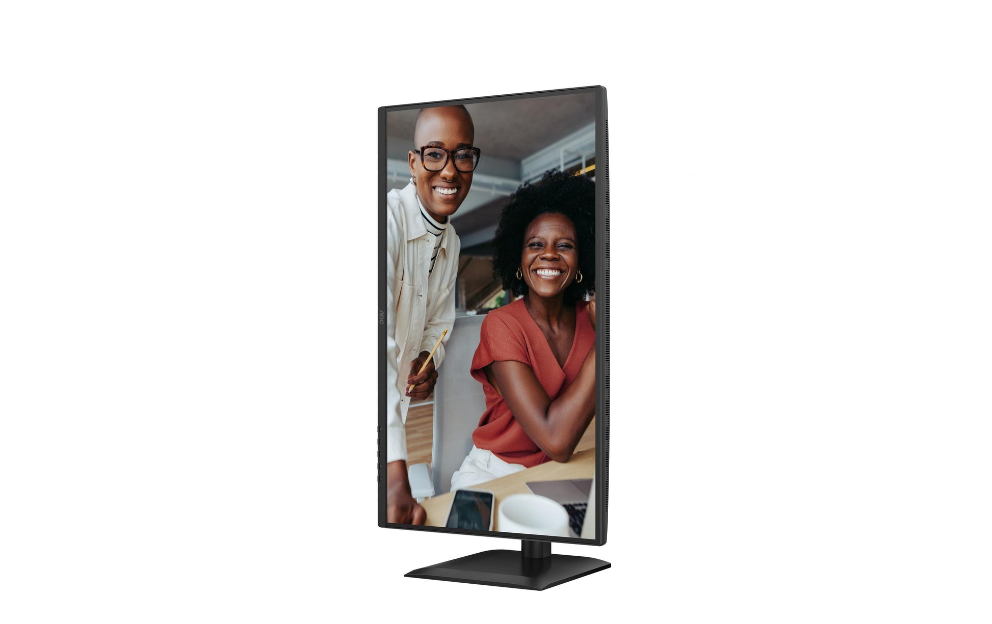 AOC Q27E4U – Monitor, 27", IPS, 120 Hz, 350 cd/m², USB-Hub, integrierte Lautsprecher, schwarz