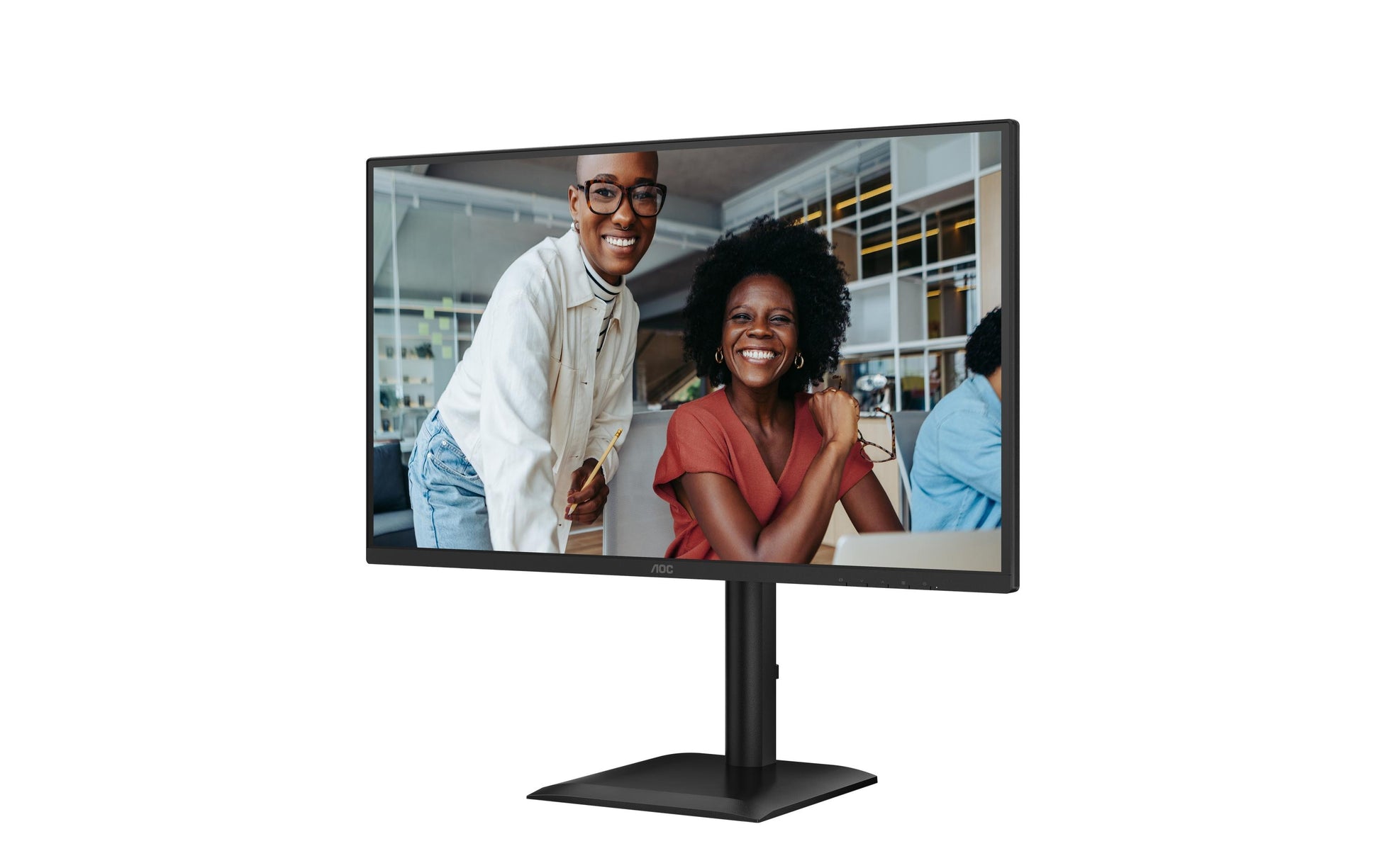 AOC Q27E4U – Monitor, 27", IPS, 120 Hz, 350 cd/m², USB-Hub, integrierte Lautsprecher, schwarz