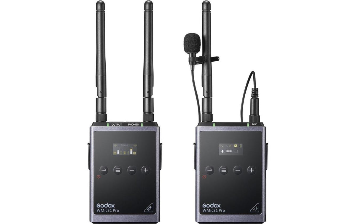 Godox WMicS1 Pro Lavaliermikrofon-Set – 3,5 mm Klinke, USB-C, XLR, Omnidirektional