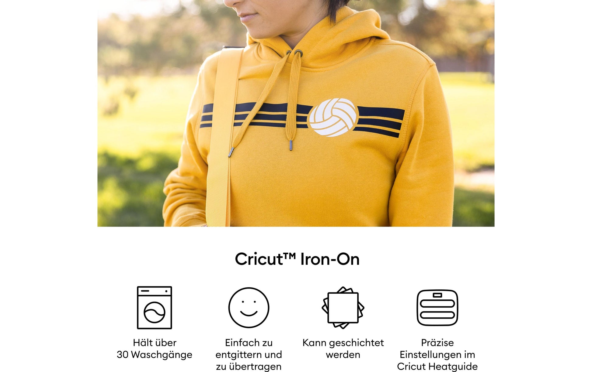 Cricut Aufbügelfolie Starterset – 30,5 × 30,5 cm, Schwarz, Weiss – für Schneideplotter