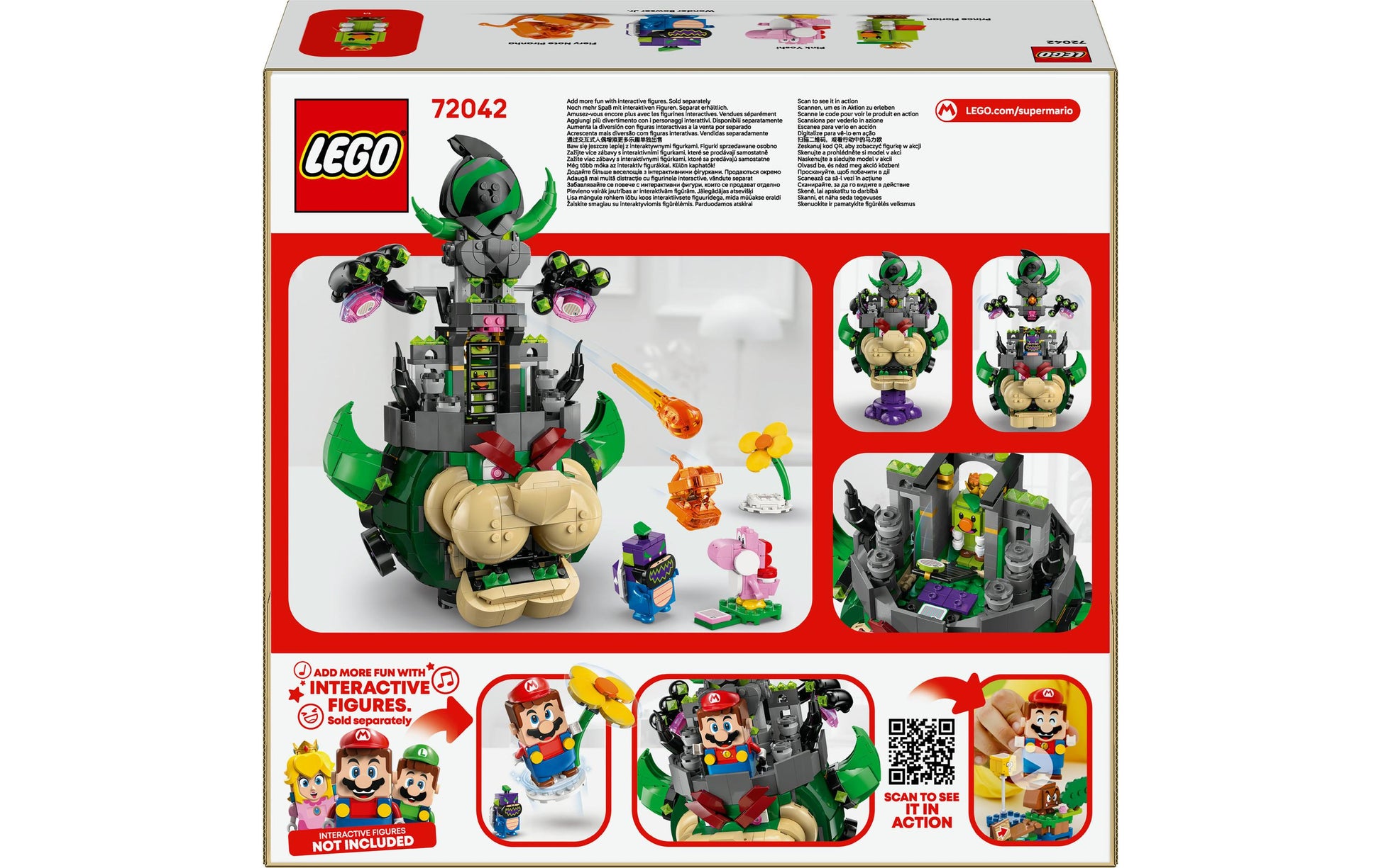 LEGO Super Mario 72042 Prinz Florian und Schloss-Bowser Bauset – 1251-teilig – ab 9 J.