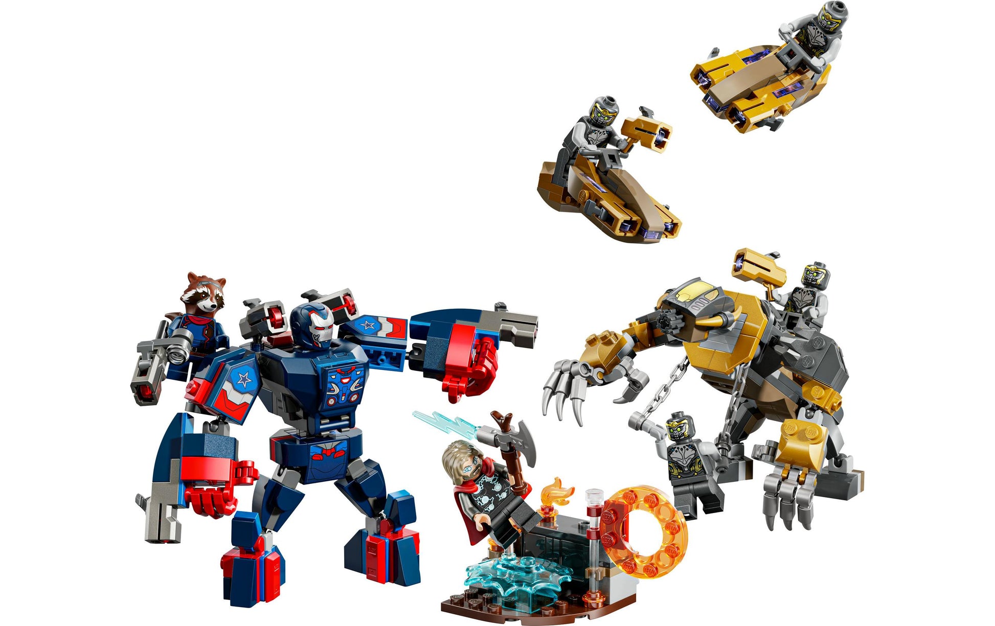 LEGO Marvel 76322 Endgame Thor vs. Chitauri – 373-teilig – ab 8 Jahren